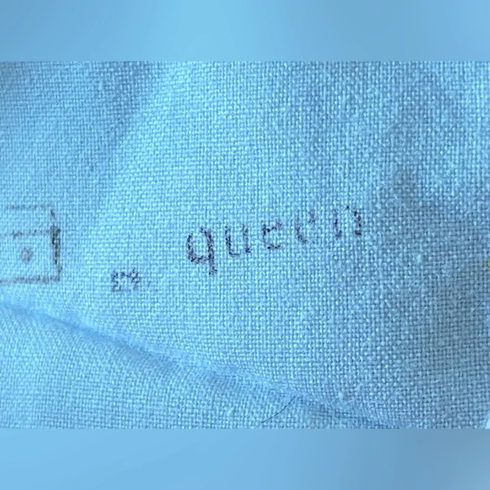 Pair of Matteo Tat Linen Queen Sham